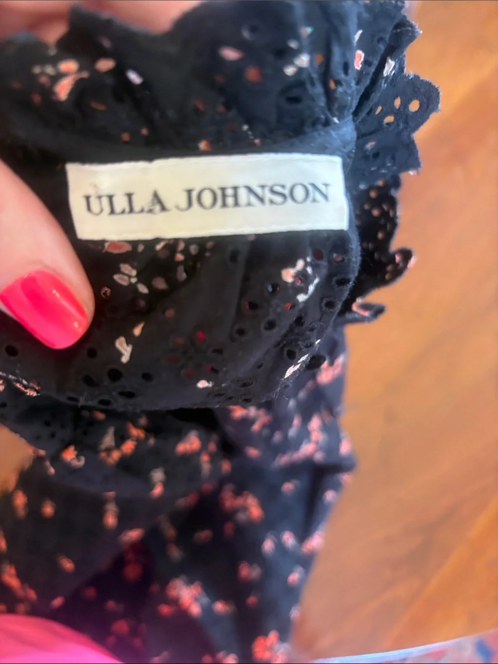 Ulla Johnson Eyelet Puff Sleeve Blouse